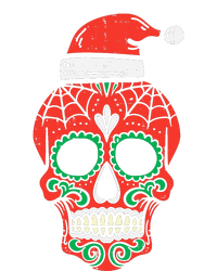 Sugar Skull Santa Hat Mexican Christmas Xmas Pj Full Zip Hoodie