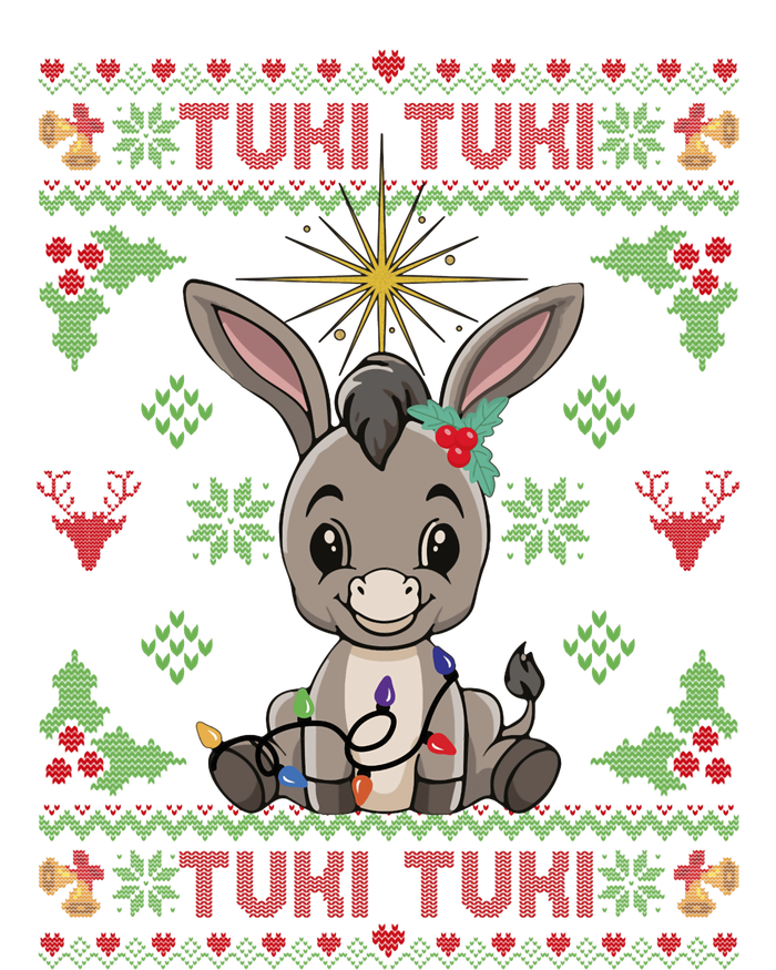 Mi Burrito Sabanero Mexican Funny Tuki Tuki Donkey Ugly Xmas Tall Long Sleeve T-Shirt