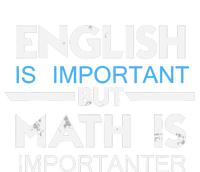 English Is Important But Math Is Importanter Funny Gift Joke Womens Cotton Relaxed Long Sleeve T-Shirt