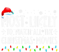 Most Likely To Watch All Christmas Movies Family Xmas USA-Made Doggie Bandana