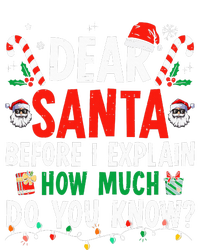 Dear Santa I Can Explain Funny Christmas Adults Tall T-Shirt