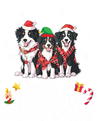 Border Collie Dogs Merry Mom Dad Have A Pawsome Christmas Cute Gift Pom Pom 12in Knit Beanie