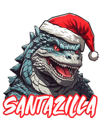 Santazilla Japanese Monster Kaiju Christmas Insulated Varsity Jacket