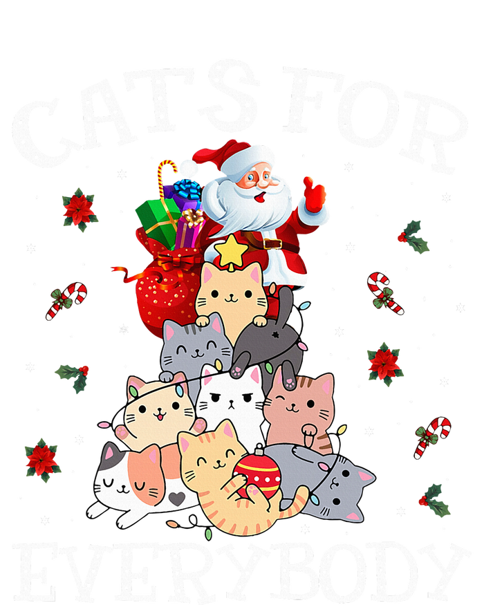 Cats For Everybody Christmas Cat Funny Santa Xmas Pajama  Pajama Set