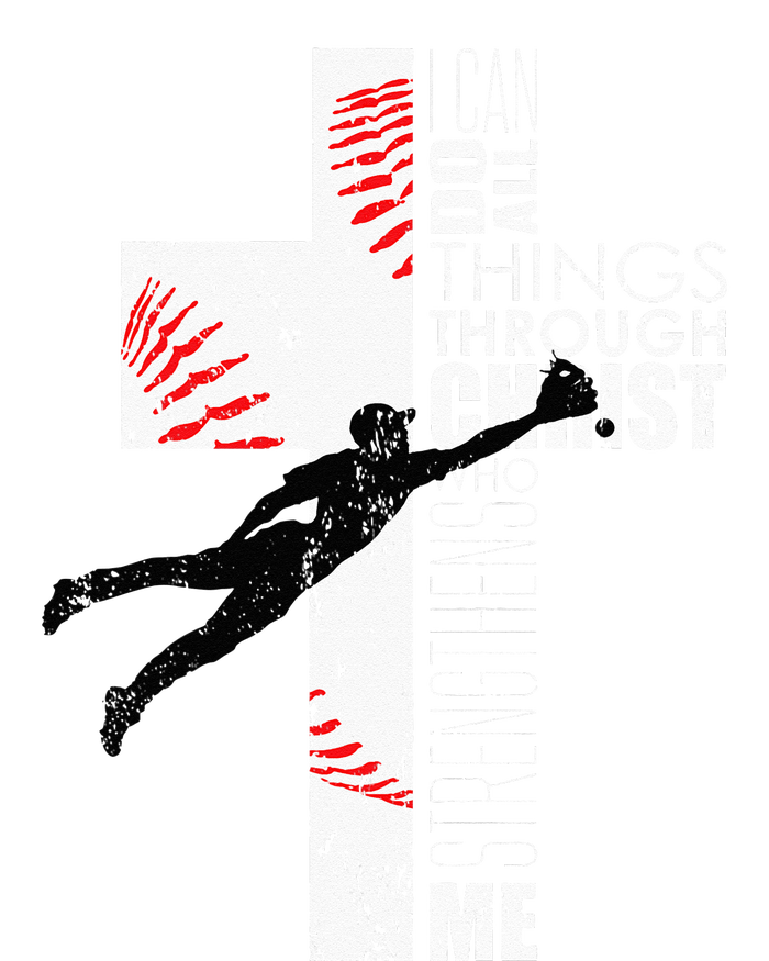 Christian Baseball Religious Cross  T-Shirt