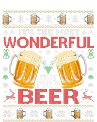 Xmas Wonderful Time For A Beer Ugly Christmas Sweaters  USA-Made Doggie Bandana