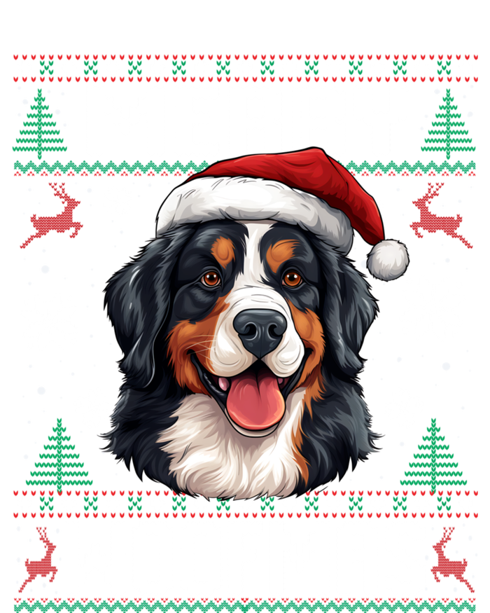 Merry Woofmas Bernese Mountain Dog Christmas Berner Mesh Reversible Basketball Jersey Tank