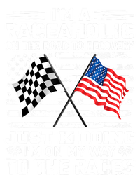 IM A Raceaholic On The Road To Recovery Kidding Cropped Pullover Crew