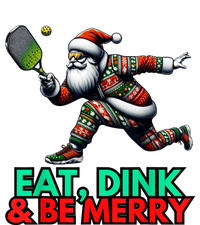 Eat Dink Be Merry Santa Claus Pickleball Christmas Xmas Women's T-Shirt