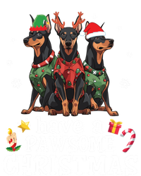 Dober Dogs Merry Mother Father Have A Pawsome Christmas Gift Coaster