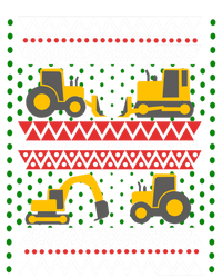 Excavator Tractor Bulldozer Christmas Ugly Sweater Cool Gift Ladies Long Sleeve Shirt