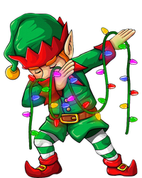 Dabbing Elf Costume Christmas Squad Sweatshirt Cinch Pack Bag