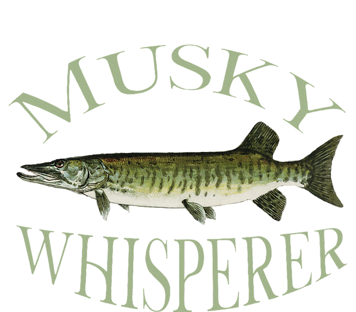 Musky Muskellunge Fish Illustration Art Fishing Angler Gear  Baby Bodysuit