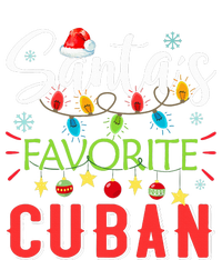 Santa's Favorite Cuban Xmas Light Santa Hat Christmas Gift Flexfit Unipanel Trucker Cap