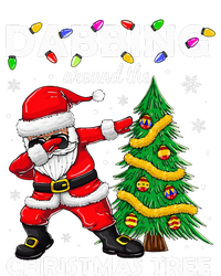 Santa Dabbing Around the Christmas Tree Lights Dry Zone Grid Polo