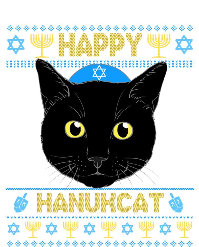 Happy Hanukcat Ugly Hanukkah Sweater Cat Chanukah Jewish Gift T-Shirt