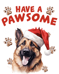 Have A Pawsome Christmas Ger Shepherd Santa Hat Dog Paws Gift Coaster