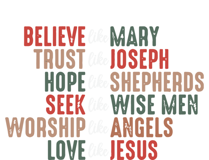 Christian Christmas Believe Like Mary Grommeted Golf Towel