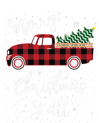 Vintage Buffalo Plaid Red Truck Merry Christmas Y'all T-Shirt