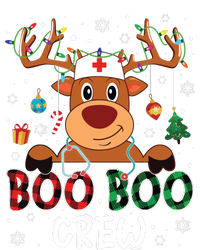 Reindeer Boo Boo Crew Nurse Buffalo Plaid Christmas Nurse T-Shirt