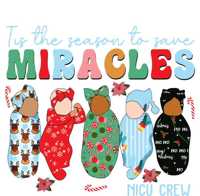 Tis The Season To Save Miracles Nicu Crew Nurse Christmas Pajama Set