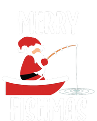 Merry Fishmas Funny Santa Fishing Fisherman Christmas Xmas Womens Cotton Relaxed Long Sleeve T-Shirt