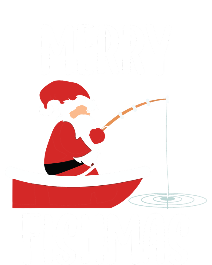 Merry Fishmas Funny Santa Fishing Fisherman Christmas Xmas Womens Cotton Relaxed Long Sleeve T-Shirt