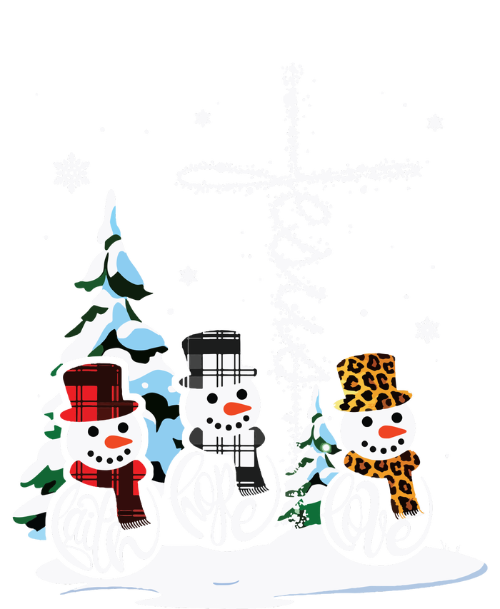 Merry Christmas Snowmen Faith Hope Love Christmas Poster