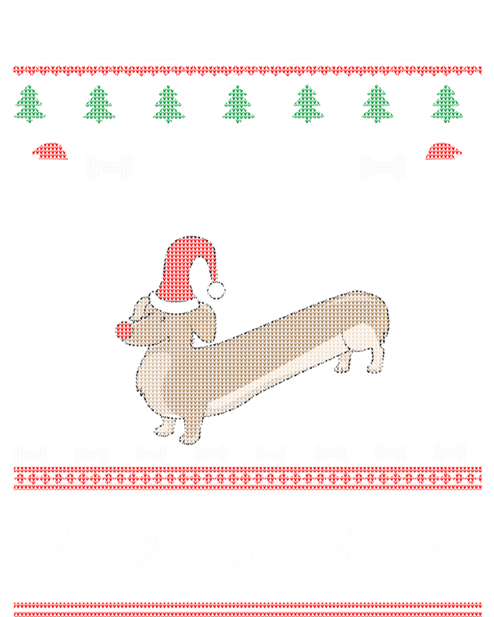 Frohe WuffnäChs Ugly Christmas Sweater Dachshund Woofmas Gift Full-Length Apron With Pockets