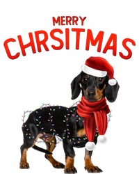 Merry Christmas Dachshund Dogs With Tree Christmas Lights Gift T-Shirt