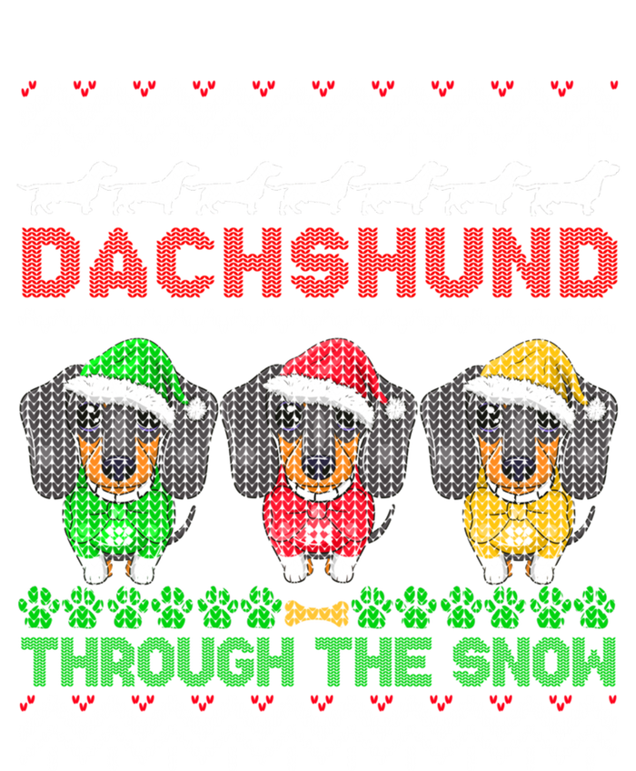 Merry Christmas Dachshund Through Snow Gift Poster