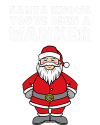 Santa Knows You've Been A Wanker Rude Christmas Hooded Wearable Blanket