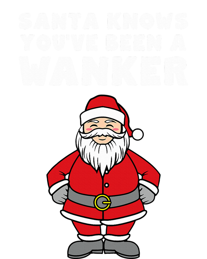 Santa Knows You've Been A Wanker Rude Christmas Hooded Wearable Blanket