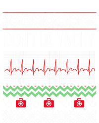 Ugly Christmas Cute Gift Nurse Dont Be For Tachy Christmas Stripe Pom Pom Beanie