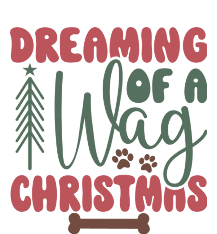 Dreaming Of A Wag Christmas Funny Dog Adult Drive Performance Visor