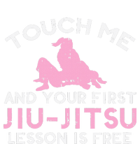 Touch Me Jiu Jitsu Lesson Free  Pink Martial Arts Gift Mesh Reversible Basketball Jersey Tank