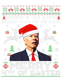 Merry 4th Of Easter Funny Biden Ugly Christmas Sweater  Sustainable Beanie