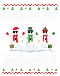 Christmas Snow Chillin With My Celebrating Snowmies Funny Gift Long Sleeve Shirt