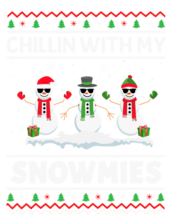 Christmas Snow Chillin With My Celebrating Snowmies Funny Gift Long Sleeve Shirt