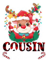 Cousin Crew Christmas Reindeer Santa Lights Red Plaid Xmas Gift Women's V-Neck T-Shirt