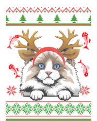 Cute Reindeer Ragdoll Cat Xmas Lights Ugly Christmas Sweater Cute Gift Tank Top