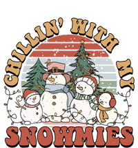 Cute Retro Snow Chillin With My Snowmies Cool Gift Canvas