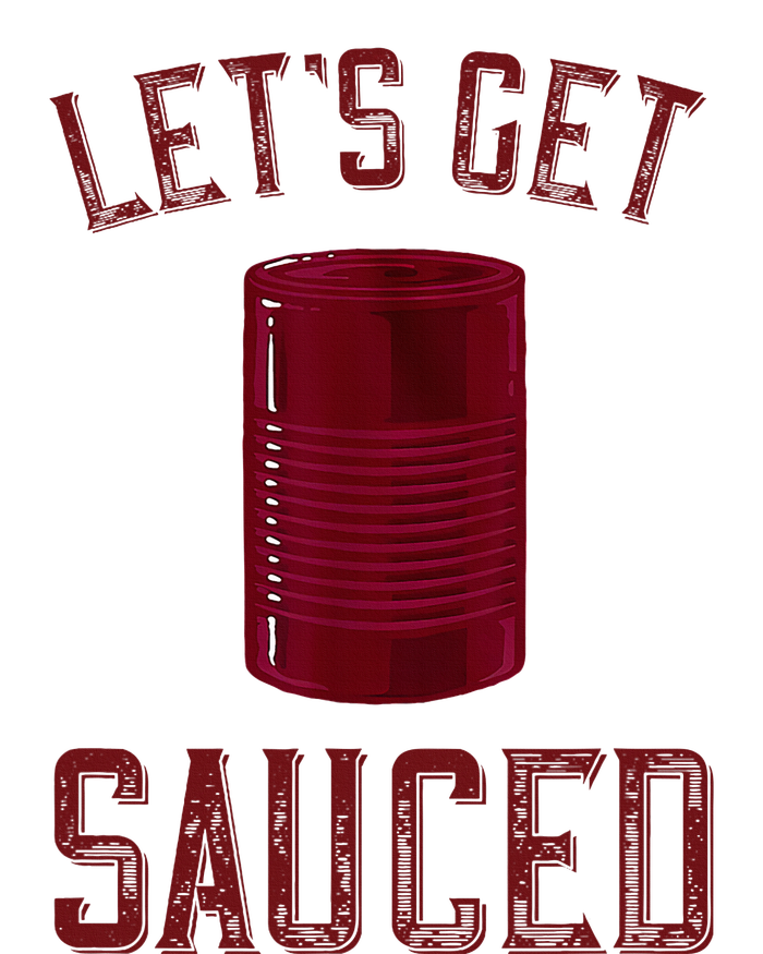 Let's Get Sauced Funny Cranberry Sauce Thanksgiving Food  High Crown Mesh Back Trucker Hat