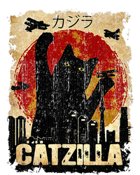 Vintage Catzilla Funny Kitten and Cat  Canvas