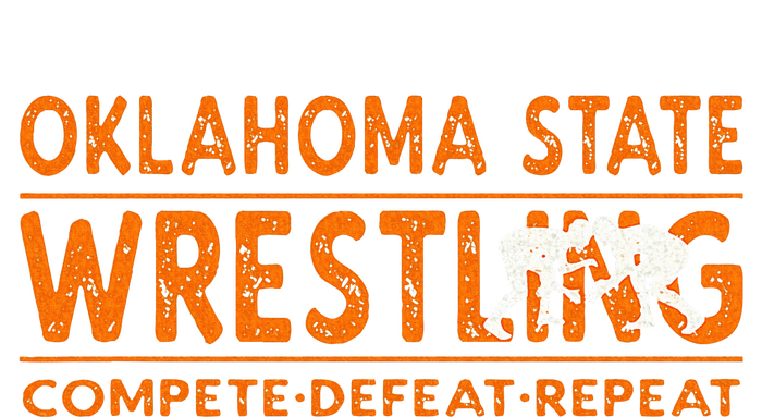 Oklahoma State Wrestling  Compete Defeat Repeat  Tote Bag