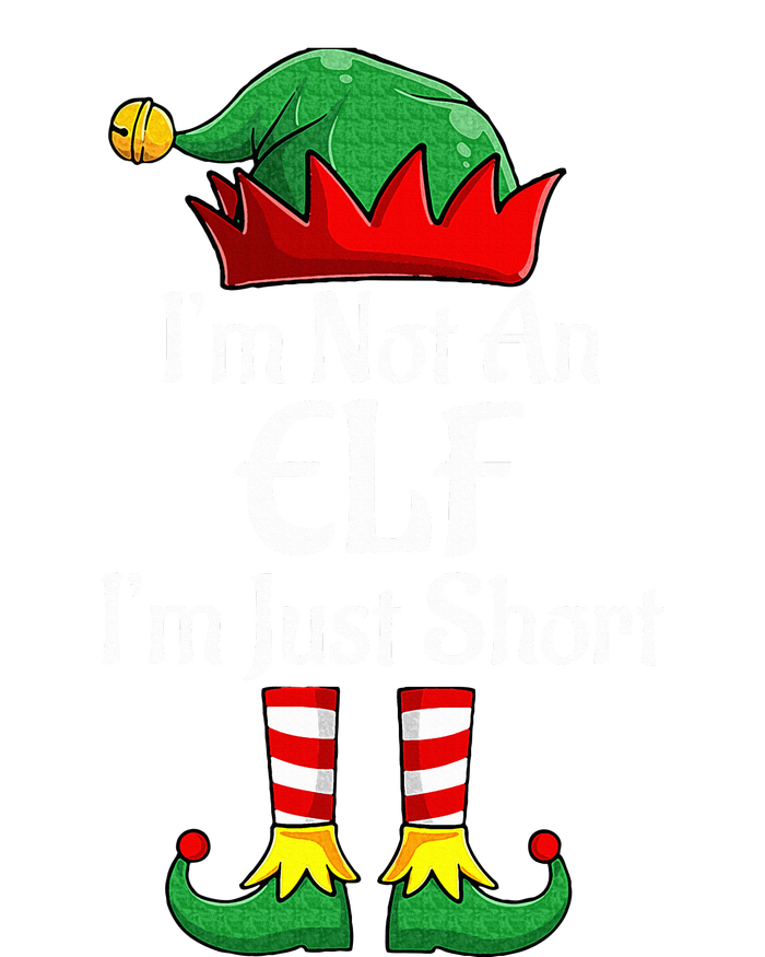 I'm Not An Elf Im Just Short Funny Christmas Matching Family  Women's Flannel Pajama Set