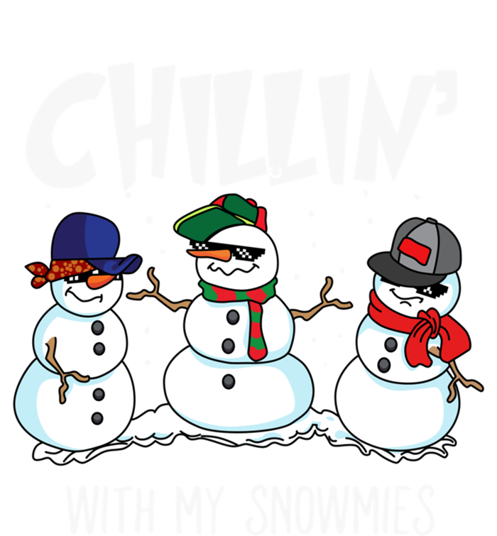 Chillin With My Snowmies Hiphop Christmas Meaningful Gift Sustainable Beanie