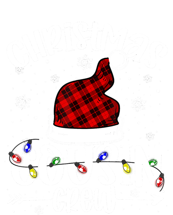 Christmas Cousin Crew Xmas Light Santa Hat Buffalo Red Plaid Gift T-Shirt