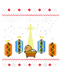 Merry Glizzmas Hot Ugly Christmas PosiCharge RacerMesh Polo