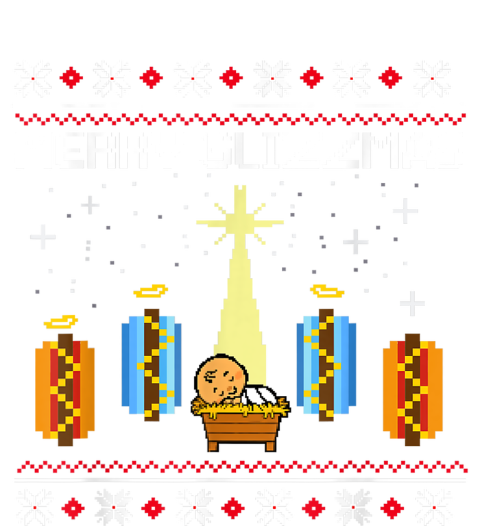 Merry Glizzmas Hot Ugly Christmas PosiCharge RacerMesh Polo